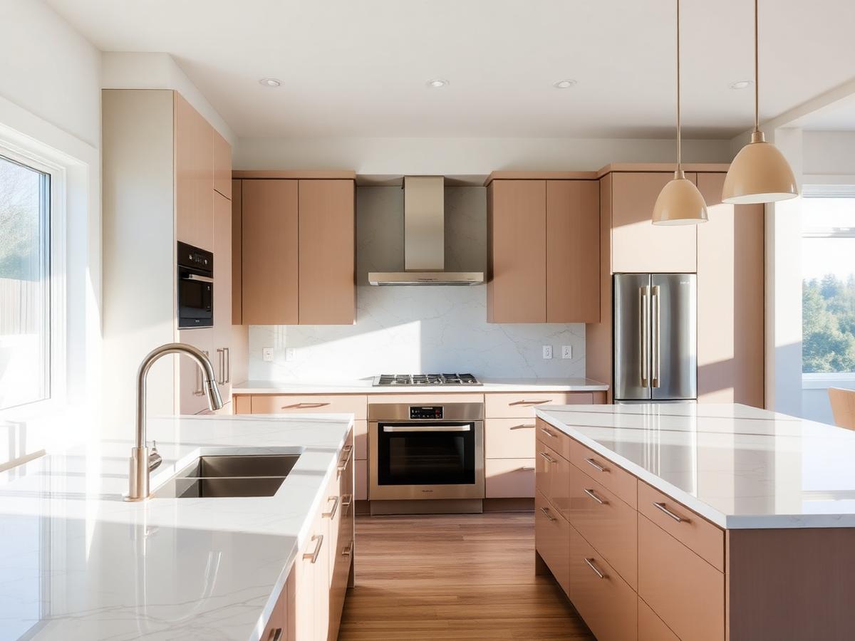 Spotless newly built kitchen
